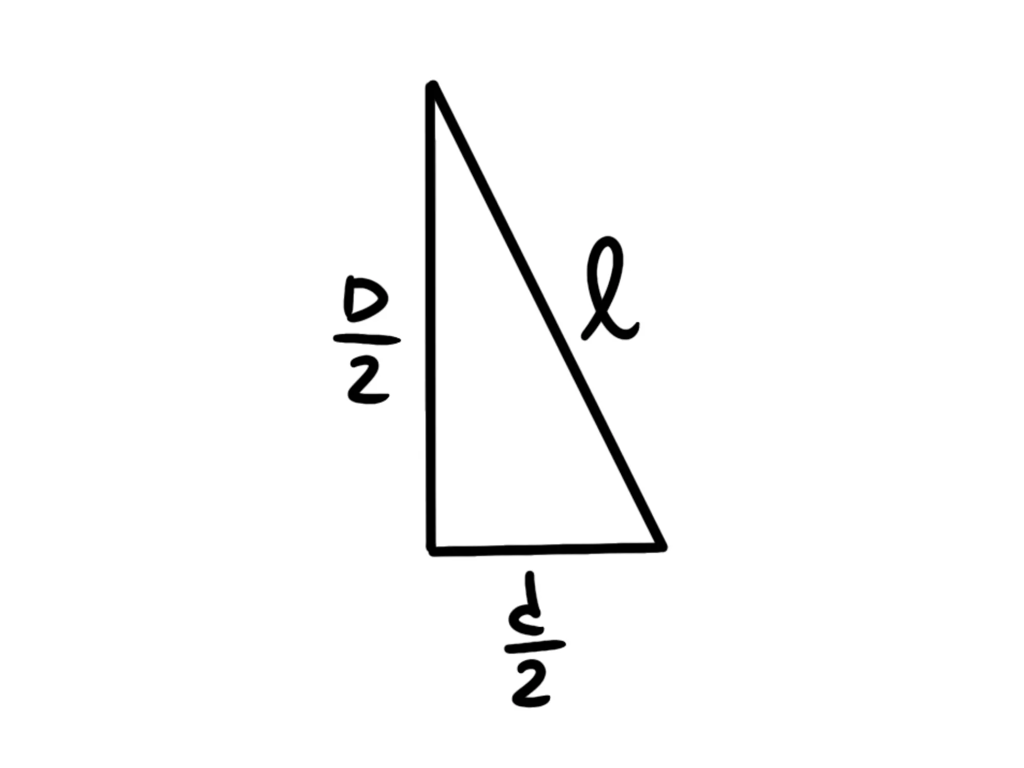 Triangolo rettangolo del rombo