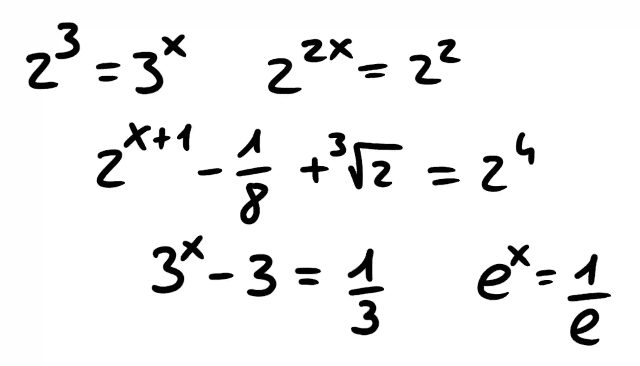 equazioniEsponenziali Theoremz